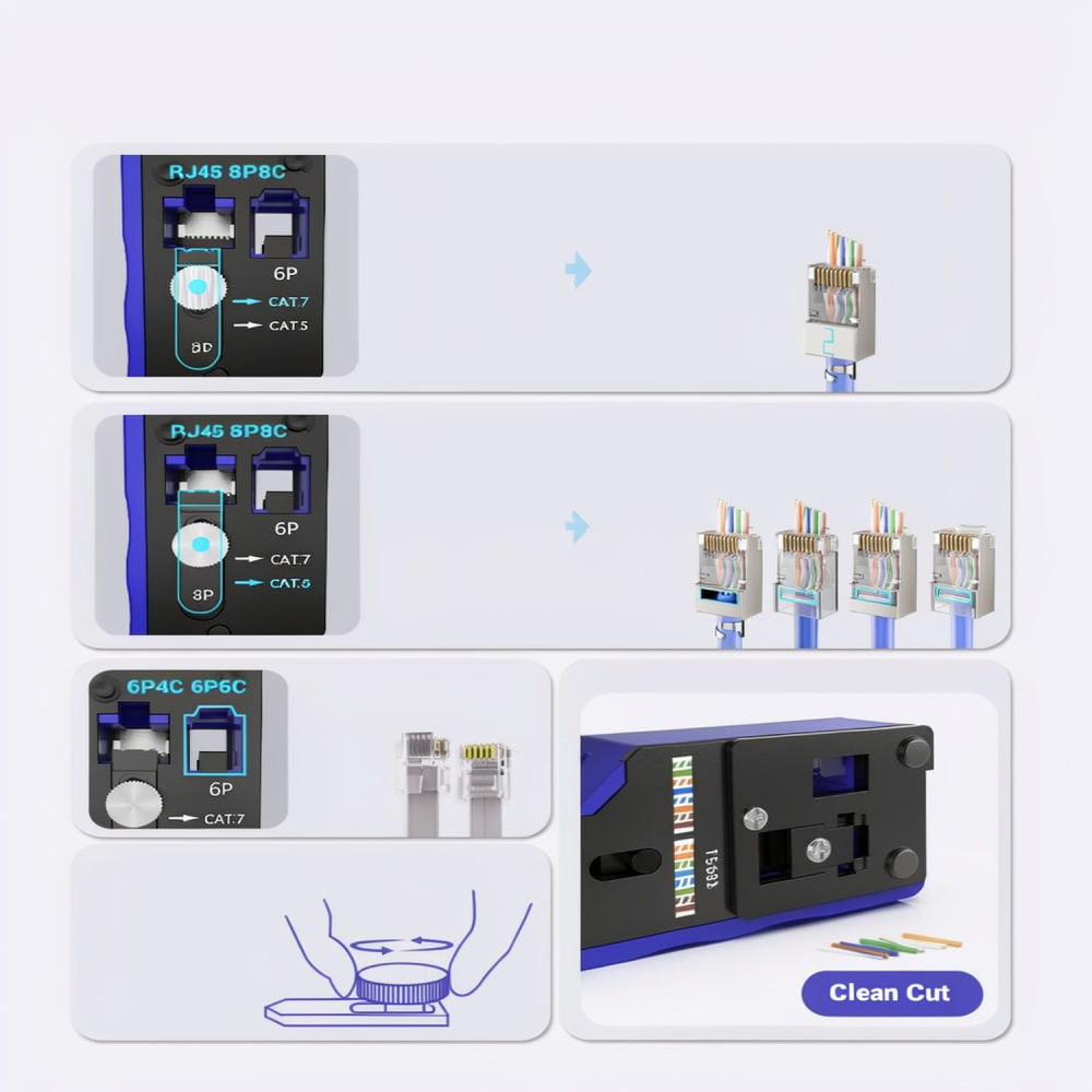 RJ45 케이블 연결에 사용되는 고성능 이더넷 압착 공 - Pliers 리뷰 및 가격