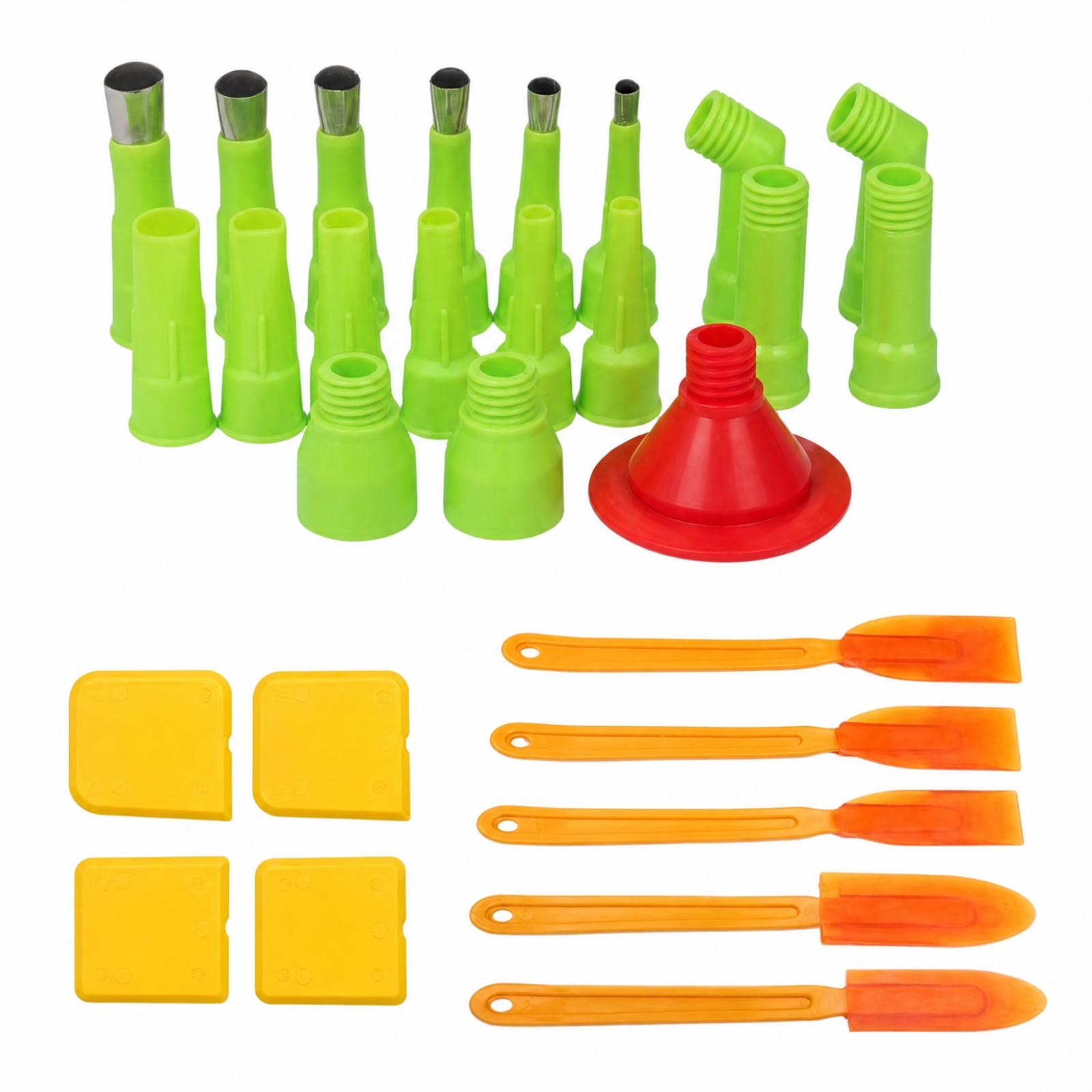 19개로 구성된 실리콘 주입 및 몰딩 도구 세트, 건축 - Tool Set 리뷰 및 가격
